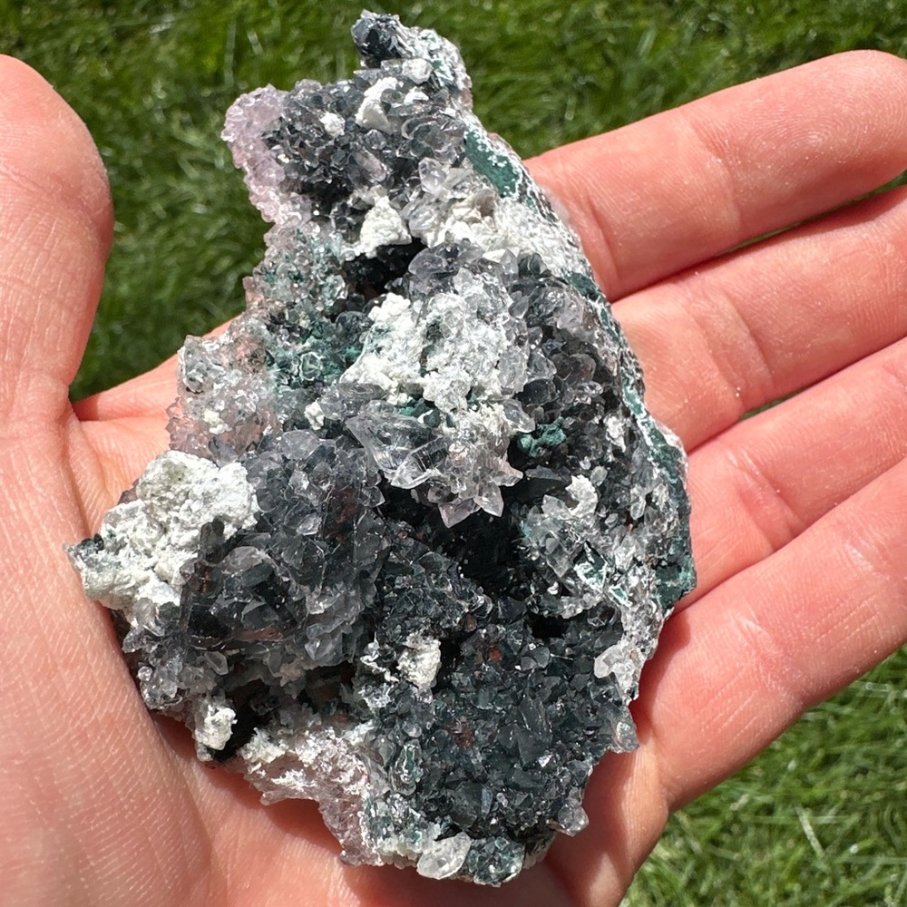 Natural Galaxy Amethyst Crystal Cluster